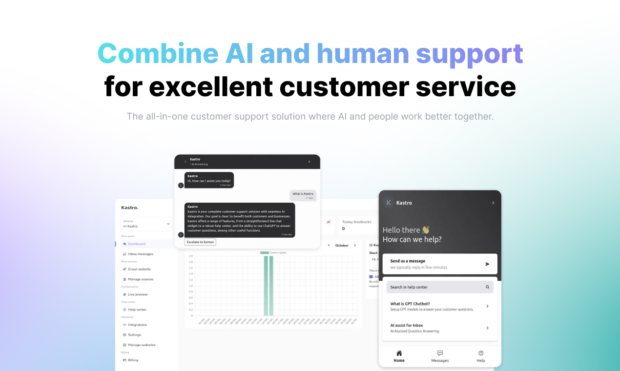 Your AI-first customer support solution - Kastro